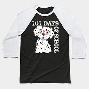 100Th Day Of School Dog 100 Days Of School Teacher Baseball T-Shirt